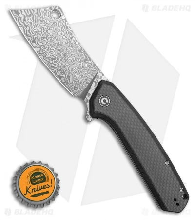 CIVIVI Mastodon Liner Lock Black G-10 / CF (3.8" Damascus) C2012DS-1 6 CIVIVI Mastodon Liner Lock Black G-10 / CF (3.8" Damascus) C2012DS-1 - Image 4