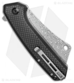 CIVIVI Mastodon Liner Lock Black G-10 / CF (3.8" Damascus) C2012DS-1 8 CIVIVI Mastodon Liner Lock Black G-10 / CF (3.8" Damascus) C2012DS-1 -Knife Sale Shop CIVIVI Mastodon Liner Lock Black G 10 CF 3.8 Damasteel C2012DS 1 BHQ 115994 LS Side