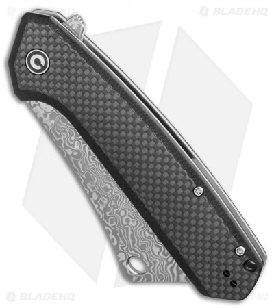 CIVIVI Mastodon Liner Lock Black G-10 / CF (3.8" Damascus) C2012DS-1 4 CIVIVI Mastodon Liner Lock Black G-10 / CF (3.8" Damascus) C2012DS-1 - Image 2