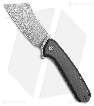 CIVIVI Mastodon Liner Lock Black G-10 / CF (3.8" Damascus) C2012DS-1 3 CIVIVI Mastodon Liner Lock Black G-10 / CF (3.8" Damascus) C2012DS-1