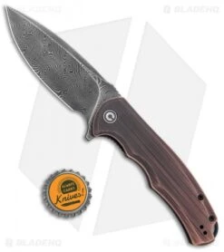 CIVIVI Praxis Liner Lock Flipper Knife Black Rubbed Copper (3.74" Damascus) 9 CIVIVI Praxis Liner Lock Flipper Knife Black Rubbed Copper (3.74" Damascus) -Knife Sale Shop CIVIVI Praxis LL Black Rubbed Copper Damascus BHQ 134075 jr bottlecap
