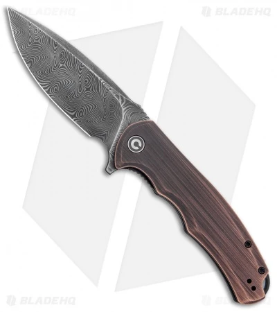 CIVIVI Praxis Liner Lock Flipper Knife Black Rubbed Copper (3.74" Damascus) 3 CIVIVI Praxis Liner Lock Flipper Knife Black Rubbed Copper (3.74" Damascus)