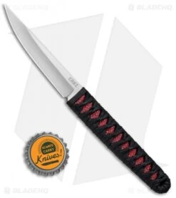 CRKT Burnley Obake Fixed Blade Knife Red (3.64" Satin) 2367RS -Knife Sale Shop CRKT Burnley Obake Red Satin 2367RSC BHQ 72437 jr bottlecap