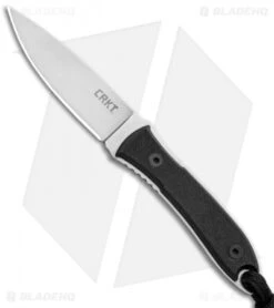 CRKT Carson F4-02N Fixed Blade Neck Knife Black G-10 (2.88" Satin)