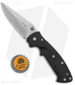 CRKT Crawford Kasper Liner Lock Knife Black Zytel (3.1" Bead Blast) 6772 -Knife Sale Shop CRKT Crawford Kasper LL Black Zytel BB 6772 BHQ 87021 jr bottlecap