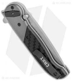 CRKT M40-02 Deadbolt Lock Knife Aluminum/GRN (3" Bead Blast) -Knife Sale Shop CRKT M40 02 Deadbolt Lock Aluminum GRN BB BHQ 103617 jr side