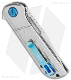 CRKT Mah Lanny Spring Assisted Liner Lock Knife Aluminum (3.2" Satin) 6525 -Knife Sale Shop CRKT Mah Lanny SA LL Aluminum Satin 6525 BHQ 119355 jr side