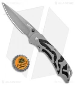 CRKT Lerch Moxie Knife Gray/Black Spring Assisted (3.29" Grey Plain) 1102 -Knife Sale Shop CRKT Merch Moxie Gray Black SA Grey Plain 1102 BHQ 18527 jr bottlecap