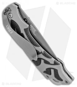 CRKT Lerch Moxie Knife Gray/Black Spring Assisted (3.29" Grey Plain) 1102 -Knife Sale Shop CRKT Merch Moxie Gray Black SA Grey Plain 1102 BHQ 18527 jr side