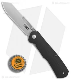 CRKT Radic Spring Assisted Knife Black G-10 (3.3" Satin) 6040 -Knife Sale Shop CRKT Radic Black G10 satin BHQ 76682 er bottlecap