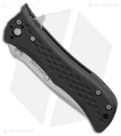 Camillus Blaze Spring Assisted Knife Black Zytel (2.5" Satin) 670 -Knife Sale Shop Camillus Blaze black zytel satin BHQ 74893 er spine