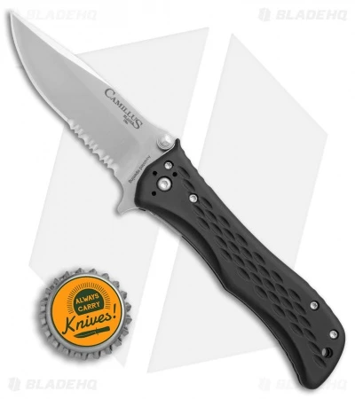 Camillus Blaze Spring Assisted Knife Black Zytel (3" Satin Serr) 925 5 Camillus Blaze Spring Assisted Knife Black Zytel (3" Satin Serr) 925 - Image 3