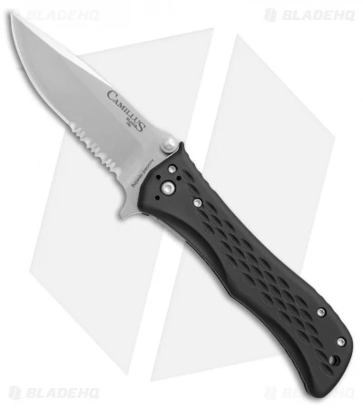 Camillus Blaze Spring Assisted Knife Black Zytel (3" Satin Serr) 925 3 Camillus Blaze Spring Assisted Knife Black Zytel (3" Satin Serr) 925