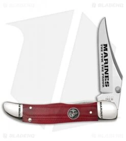 Case Cutlery Kickstart Knife USMC Smooth Red G-10 (3" Tru-Sharp)