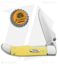 Case Kickstart Mid-Folding Hunter Assisted Knife Yellow (31265AC CV) 30117 -Knife Sale Shop Case Kickstart Mid Folding Hunter Assisted Yellow SW BHQ 122439 jr bottlecap