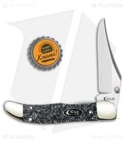 Case Kickstart SparXX Silver Stardust Kirinite Smooth Mid Folding Hunter A/O -Knife Sale Shop Case Kickstart SparXX Silver Startdust Kirinite Smooth 23523 BHQ 101111 jr bottlecap