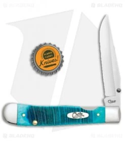 Case Kickstart TrapperLock Assisted Knife Sawcut Caribbean Blue (6154AC SS) -Knife Sale Shop Case Kickstart TrapperLock Assited Sawcut Carribeean Blue SS 25594 BHQ 94952 jr bottlecap