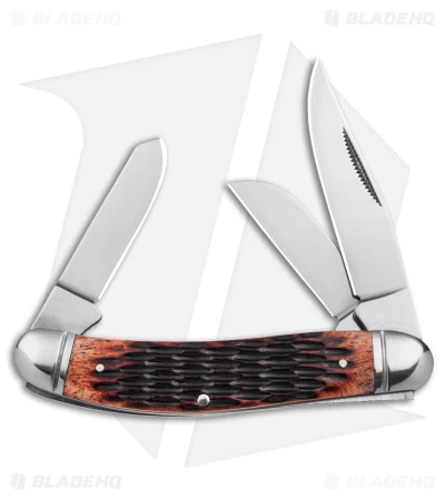 Cold Steel Gentleman's Stockman Slip Joint Knife Jigged Bone (2.5" Satin) 3 Cold Steel Gentleman's Stockman Slip Joint Knife Jigged Bone (2.5" Satin)