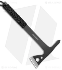 Cold Steel Throwing Axes Gray Stainless Steel W/ Black Paracord (3 Pack) -Knife Sale Shop Cold Steel Throwing Axes 3 Pack BHQ 176989 jr side