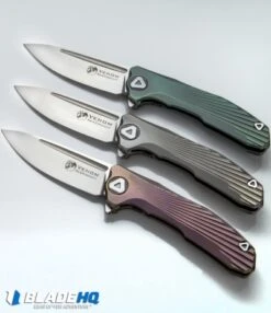 Venom: New Concept Frame Lock Knife Green Ti (3.8" Satin) -Knife Sale Shop Custom Knife Factory Venom New Concept Ti Green Gray Violet BHQ 52229 BHQ 52228 BHQ 52230 jr lifestyle 1 website