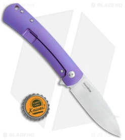 DROP + Laconico Keen Frame Lock LH Knife Purple Titanium (3.25" Satin) 11 DROP + Laconico Keen Frame Lock LH Knife Purple Titanium (3.25" Satin) -Knife Sale Shop DROP Ray Laconico Keen FL LH Purple Satin BHQ 140797 jr bottlecap