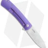 DROP + Laconico Keen Frame Lock LH Knife Purple Titanium (3.25" Satin) -Knife Sale Shop DROP Ray Laconico Keen FL LH Purple Satin BHQ 140797 jr front