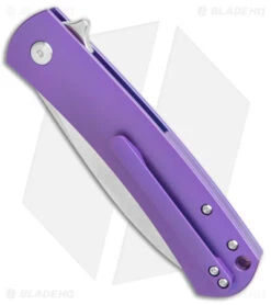 DROP + Laconico Keen Frame Lock LH Knife Purple Titanium (3.25" Satin) 9 DROP + Laconico Keen Frame Lock LH Knife Purple Titanium (3.25" Satin) -Knife Sale Shop DROP Ray Laconico Keen FL LH Purple Satin BHQ 140797 jr spine