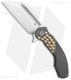 DSK Tactical VX-P Frame Lock Knife Titanium/Carbon Fiber (3.5" Satin 20CV)