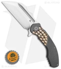 DSK Tactical VX-P Frame Lock Knife Titanium/Carbon Fiber (3.5" Satin 20CV) -Knife Sale Shop DSK Tactical VX P Frame Lock Knife Titanium Carbon Fiber 3.5 Satin 20CV BHQ 118915 LS Bottlecap