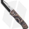 Emerson Pro-Tech CQC-7 Tanto Automatic Knife Camo Burl G-10 (3.25" Black) -Knife Sale Shop Emerson Protech CQC 7 Tanto Auto Camo Burl G 10 Black BHQ 106112 jr