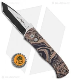 Emerson Pro-Tech CQC-7 Tanto Automatic Knife Camo Burl G-10 (3.25" Black) -Knife Sale Shop Emerson Protech CQC 7 Tanto Auto Camo Burl G 10 Black BHQ 106112 jr bottlecap