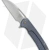 Ferrum Forge Les George Masterblaster Flipper Knife Hex Blue Ti (3.6" SW) -Knife Sale Shop Ferrum Forge Les George Masterblaster hex blue ti sw BHQ 51507 er