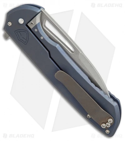 Ferrum Forge Les George Masterblaster Flipper Knife Hex Blue Ti (3.6" SW) 5 Ferrum Forge Les George Masterblaster Flipper Knife Hex Blue Ti (3.6" SW) - Image 3