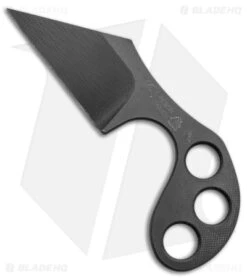 Fred Perrin Confusion Fixed Blade Knife Black G-10 (2.7" Black)