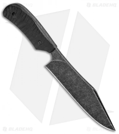 Fred Perrin Le Bowie Fixed Blade Knife Black G-10 (6.2" Black Stonewash) 4 Fred Perrin Le Bowie Fixed Blade Knife Black G-10 (6.2" Black Stonewash) - Image 2