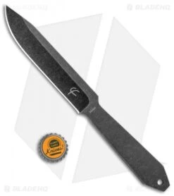 Fred Perrin Le Lancer Fixed Blade Knife (5.75" Black Stonewash) -Knife Sale Shop Fred Perrin Le Lancer Black SW FRD1906 BHQ 112013 jr bottlecap