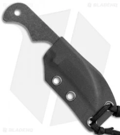 Fred Perrin Le Peeler Fixed Blade Neck Knife (2.5" Black Stonewash) 8 Fred Perrin Le Peeler Fixed Blade Neck Knife (2.5" Black Stonewash) -Knife Sale Shop Fred Perrin Le Peeler Black SW FRD1901 BHQ 112008 jr sheath