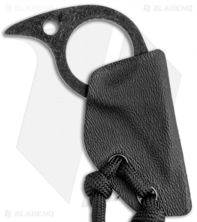 Fred Perrin Mini-Pic Fixed Blade Neck Knife Black (1.12" Black) 5 Fred Perrin Mini-Pic Fixed Blade Neck Knife Black (1.12" Black) - Image 3