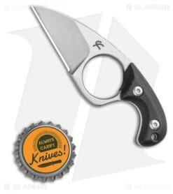 Fred Perrin Shorty Neck Knife Black G-10 (2.25" Stonewash) -Knife Sale Shop Fred Perrin Shorty Neck Knife FRD2001S BHQ 117182 LS Bottlecap 2