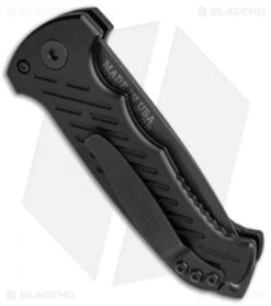 Gerber Auto 06 Automatic Knife Black Aluminum (3.6" Black) -Knife Sale Shop Gerber 06 Auto Black G 10 Black Aluminum 30 001295 BHQ 51697 jr side