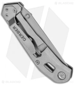 Gerber Airlift Frame Lock Knife Silver (2.8" Gray) 30-001346 -Knife Sale Shop Gerber Airlift FL Silver Gray 30 001346 BHQ 67390 jr side