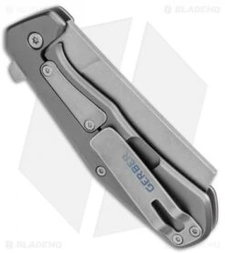 Gerber Asada Flipper Knife Onyx Aluminum (3" Stonewash) 30-001807 -Knife Sale Shop Gerber Asada Onyx Aluminum SW 30 001807 BHQ 105524 jr side