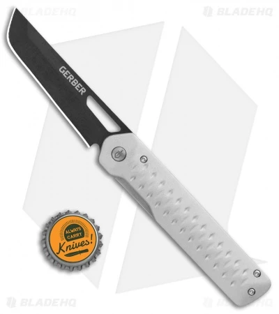 Gerber Ayako Frame Lock Knife Gray Aluminum (3.5" Black) 30-001689 6 Gerber Ayako Frame Lock Knife Gray Aluminum (3.5" Black) 30-001689 - Image 4
