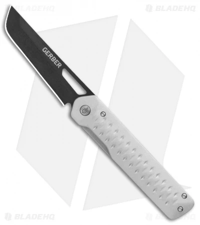 Gerber Ayako Frame Lock Knife Gray Aluminum (3.5" Black) 30-001689 3 Gerber Ayako Frame Lock Knife Gray Aluminum (3.5" Black) 30-001689