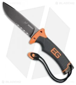 Gerber Bear Grylls Fixed Blade Knife Gray/Orange GFN (4.75" Gray Serr) 30-000384
