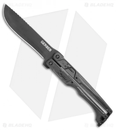Gerber Doubledown QuadLock Folding Machete Knife Black (6.8" Black) 3 Gerber Doubledown QuadLock Folding Machete Knife Black (6.8" Black)