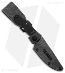 Gerber Downwind Caper Fixed Blade Knife Black (3.25" Satin) 8 Gerber Downwind Caper Fixed Blade Knife Black (3.25" Satin) -Knife Sale Shop Gerber Downwind FB DP PE Black Gray BHQ 146350 td sheath