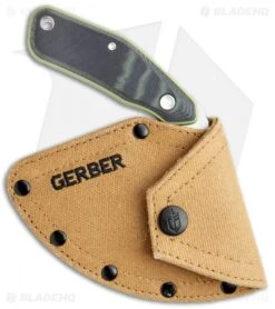 Gerber Downwind Ulu Fixed Blade Knife Flat Sage Green G-10 (3.5" SS) 30-001824 8 Gerber Downwind Ulu Fixed Blade Knife Flat Sage Green G-10 (3.5" SS) 30-001824 -Knife Sale Shop Gerber Downwind Ulu Flat Sage Green G 10 SS BHQ 120852 jr sheath
