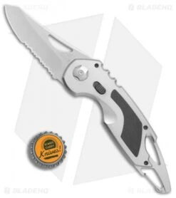 Gerber F.A.S.T. 3.0 Assisted Opening Knife Gray/Black Al (2.8" Satin Serr) 9 Gerber F.A.S.T. 3.0 Assisted Opening Knife Gray/Black Al (2.8" Satin Serr) -Knife Sale Shop Gerber FAST 3 gray black al satin serr BHQ 48645 er bottlecap