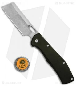 Gerber FlatIron Cleaver Frame Lock Knife Dark Gray Aluminum (3.5" Stonewash) -Knife Sale Shop Gerber FlatIron Cleaver FL Black Aluminum SW 30 001494 BHQ 81134 jr bottlecap